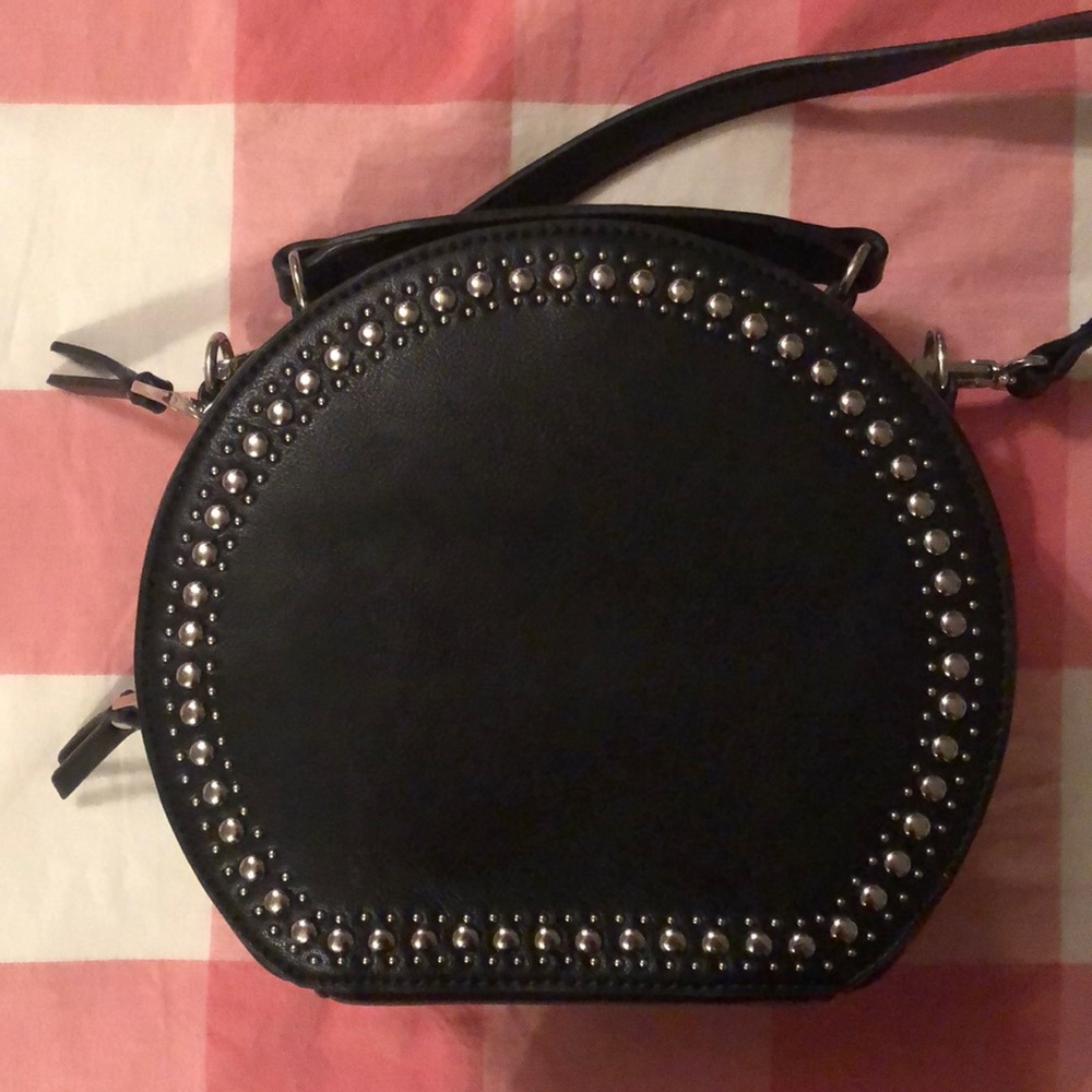 INC circular black crossbody bag